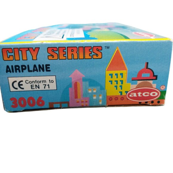 Airplane Building Blocks Set Atco City Series 3006 1988 NOS - Picture 4 of 4